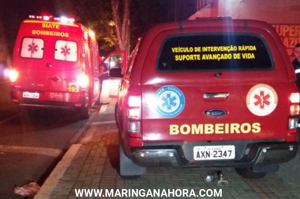 foto de Em Maringá; ao passar por buraco, ciclista cai, bate a cabeça, e é socorrido em estado grave