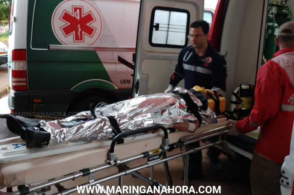 foto de Homem é atropelado por motociclista na Avenida Colombo, em Maringá 