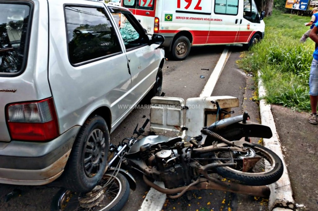 foto de Grávida de 8 meses e motociclista ficam gravemente feridos após motorista ultrapassa sinal vermelho em Maringá