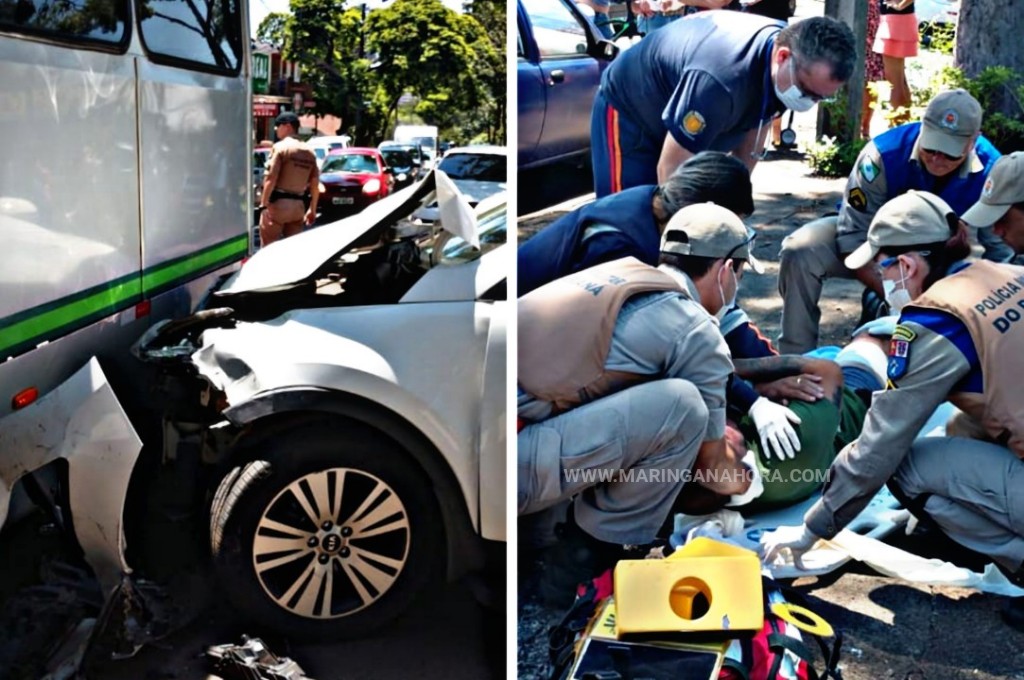 foto de Jovem com carro roubado é baleado durante perseguição e troca de tiros com a Polícia Militar em Maringá