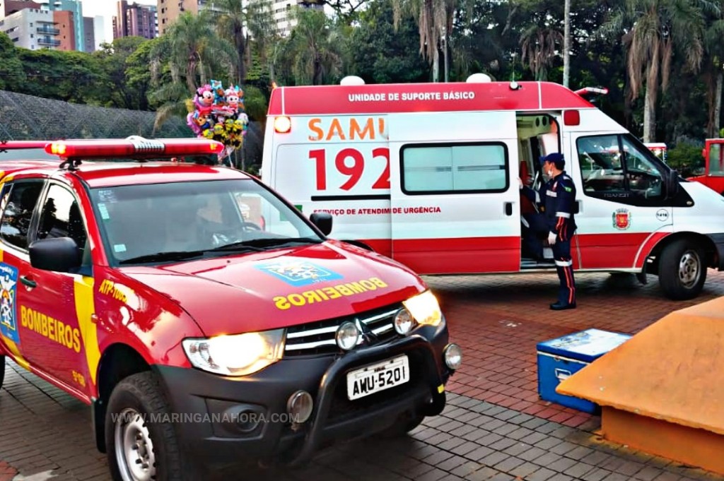 foto de Vendedor de churros sofre queimadura no rosto em incidente com botijão de gás em Maringá