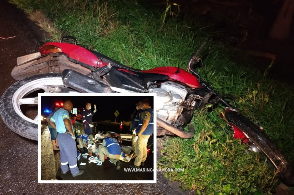 foto de Casal é socorrido em estado grave após acidente entre moto e trator na rodovia entre Água Boa e Doutor Camargo