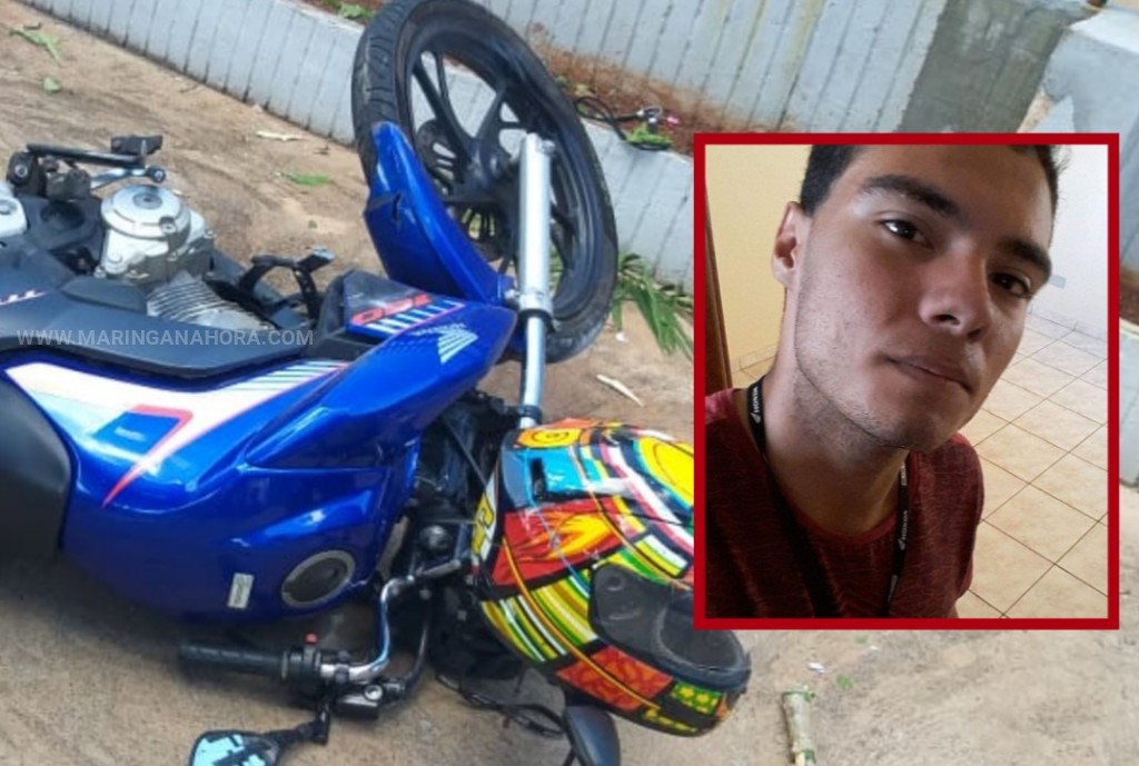 foto de Motociclista de 19 anos morre depois de bater contra carro em cruzamento de ruas, em Maringá