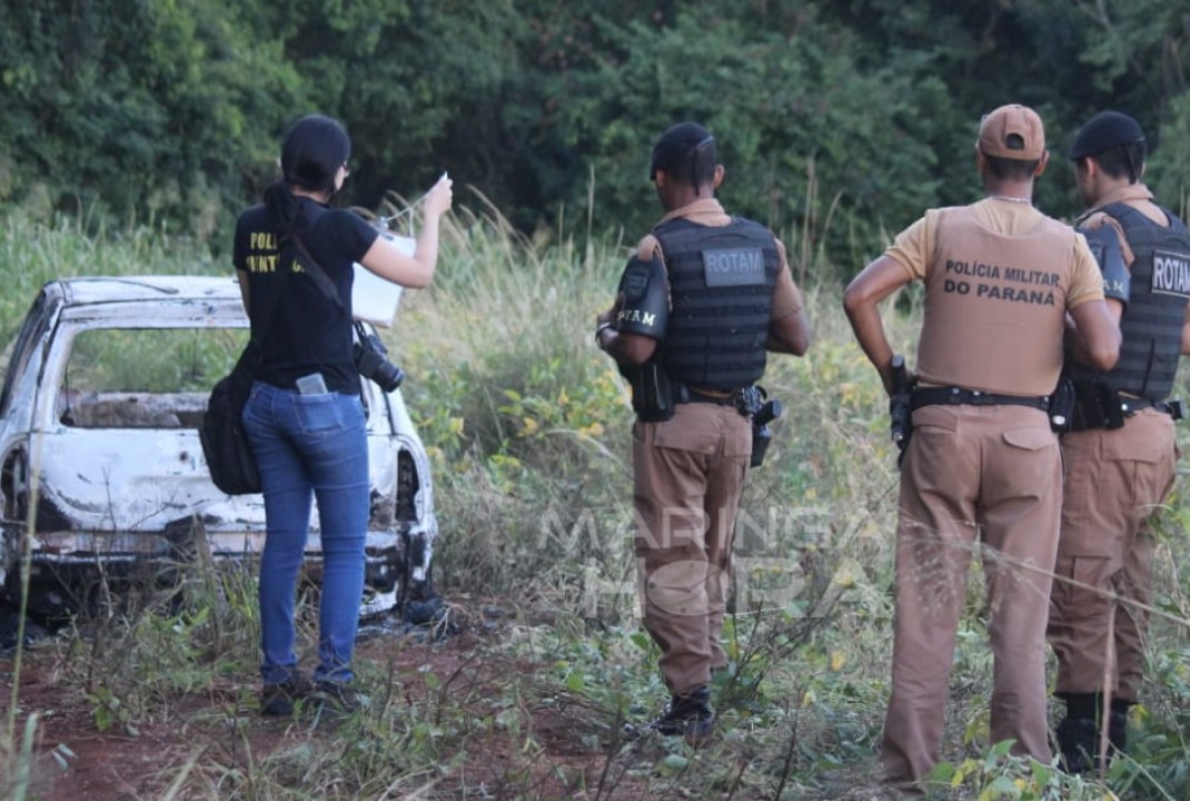 foto de Corpo é encontrado carbonizado dentro de carro em estrada rural entre Marialva e Mandaguari