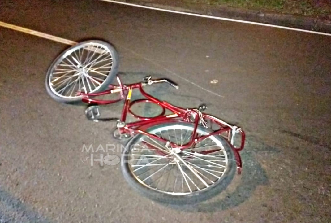 foto de Ciclista de 64 anos é socorrido em estado grave após ser atropelado por carro em Maringá