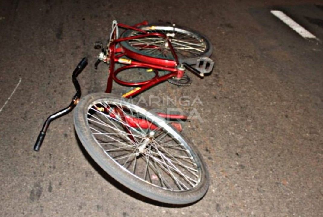 foto de Morre no hospital ciclista de 64 anos que foi atropelado por carro no Jardim Alvorada em Maringá