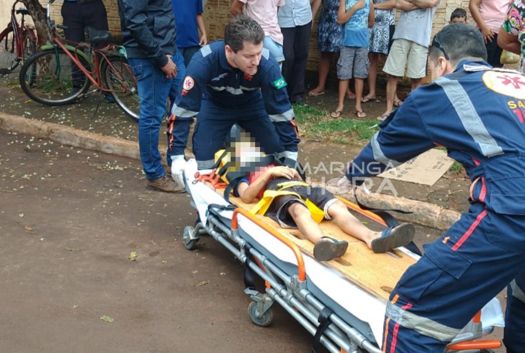 foto de Criança de 7 anos é atropelada na Campos Elíseos em Paiçandu