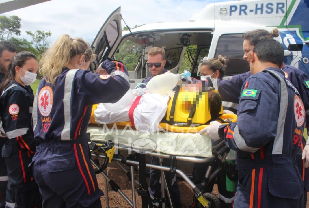 foto de Funcionário sofre ferimentos graves após descarga elétrica durante trabalho em Nova Esperança