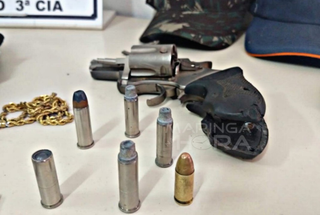 foto de Após perseguição policial, pessoas foram presas e arma apreendida pela PM em Paiçandu