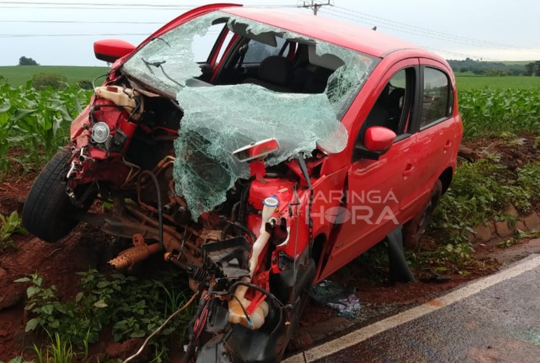 foto de Colisão frontal deixa quatro pessoas feridas, entre elas uma gestante, na PR-323 entre Doutor Camargo e a Ponte do Rio Ivaí