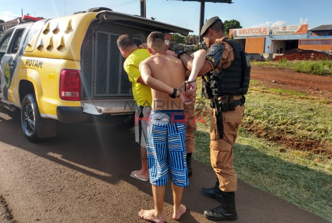 foto de Suspeitos de diversos furtos na região são presos pela Rotam Sarandi, após furto em Marialva