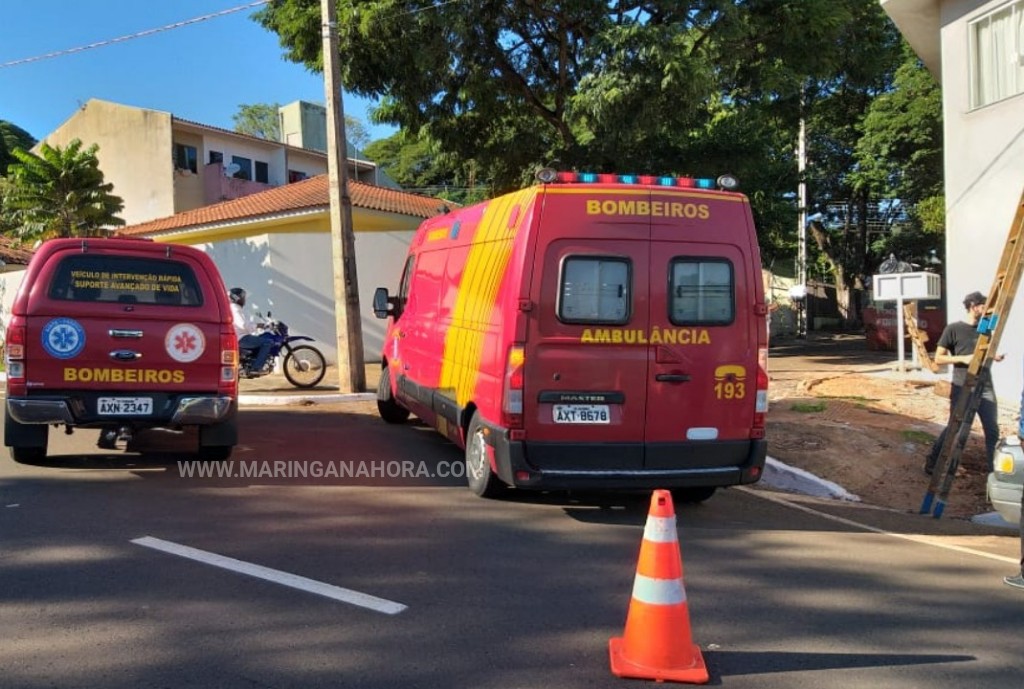 foto de Trabalhador cai de poste ao sofrer descarga elétrica em Maringá