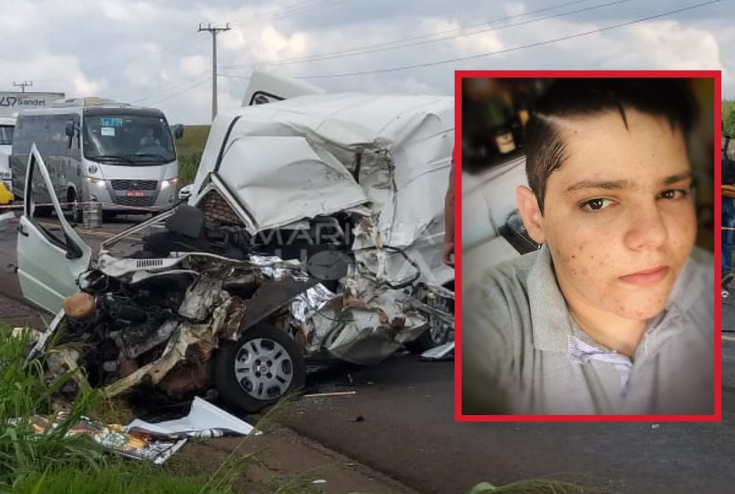 foto de Jovem morre após bater carro de frente com caminhão na rodovia entre Maringá e Iguaraçu