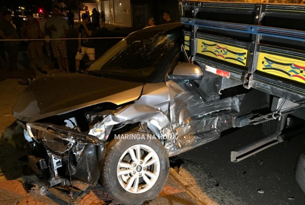 foto de Bandidos roubam carro e se envolve em acidente no Jardim Liberdade em Maringá