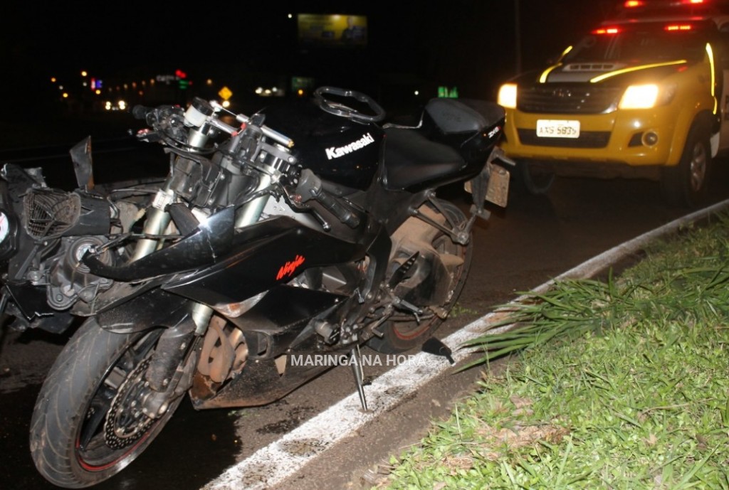 foto de Motociclista com CNH suspensa bate moto de alta cilindrada em Maringá