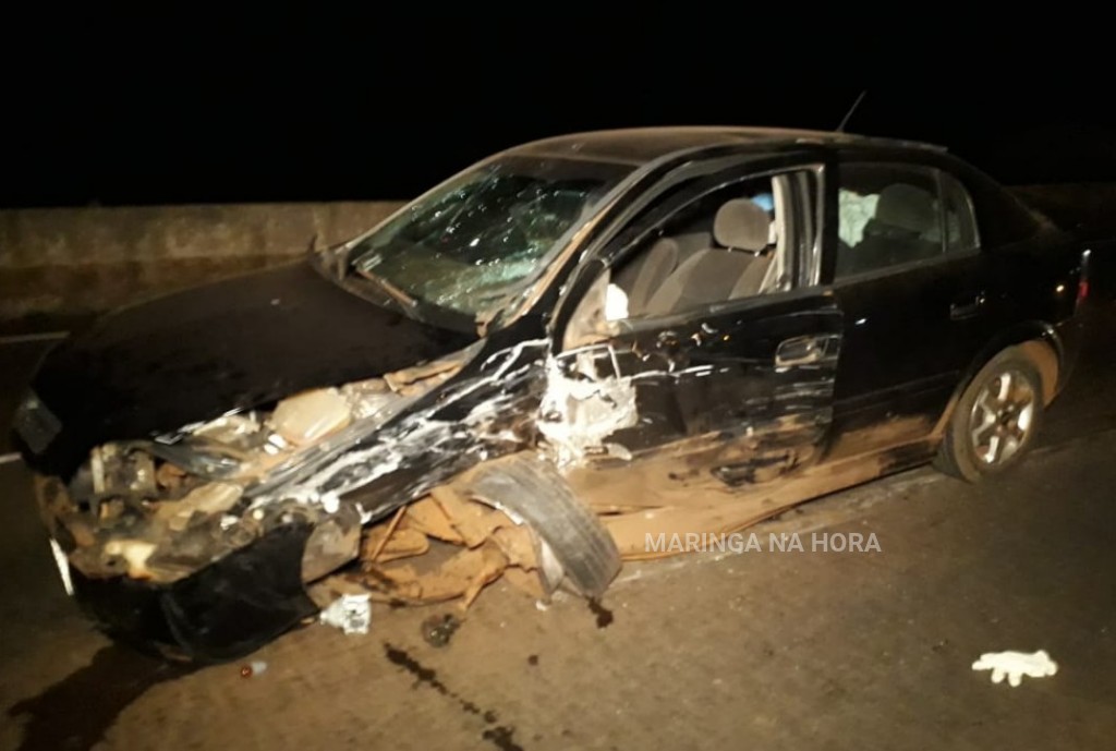 foto de Motorista na contramão provoca acidente grave na rodovia no perímetro urbano de Paiçandu, duas mulheres ficaram feridas. O motorista fugiu do local