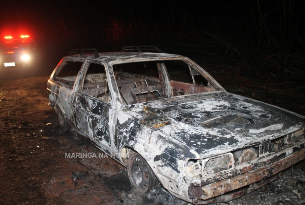 foto de Corpo é encontrado carbonizado dentro de carro incendiado em Mandaguaçu