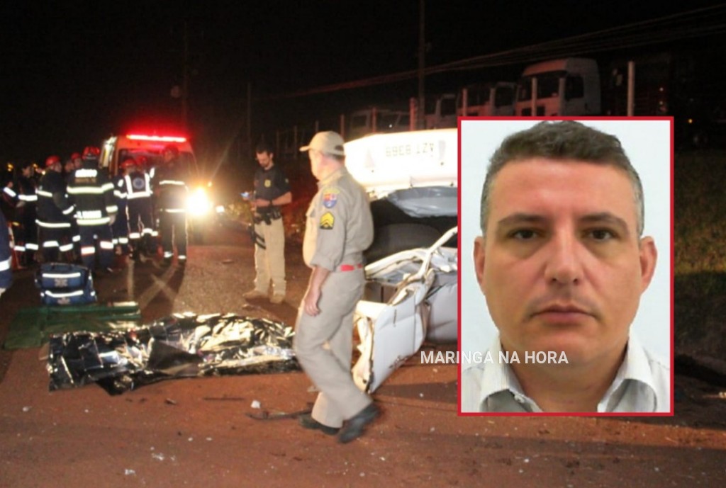 foto de Advogado e ex Policial Militar de Maringá, morre após capotar e bater carro em poste na BR-376 em Marialva