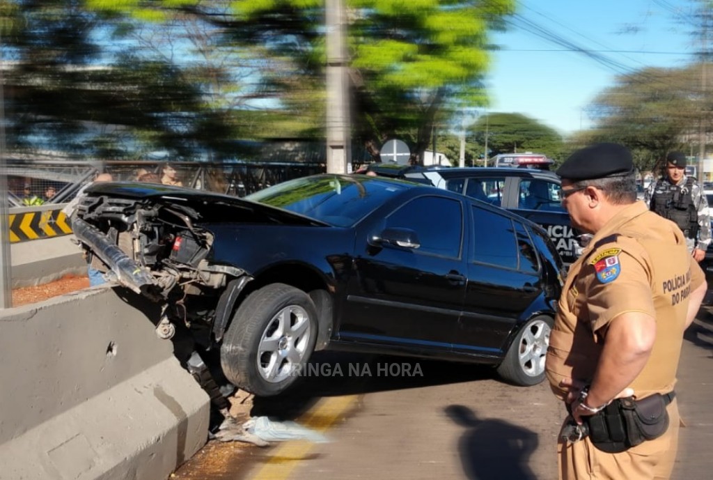 foto de Ladrões de estepes são presos após perseguição e acidente em Maringá