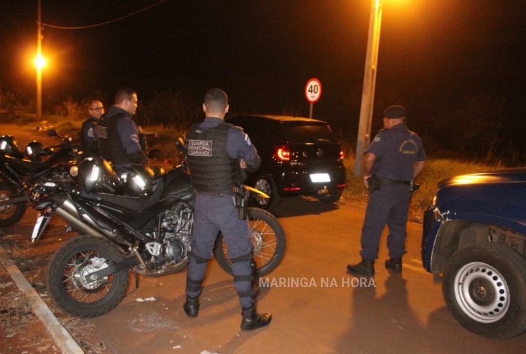 foto de Guarda Municipal de Sarandi, encontra carro que pode ter sido usado em homicídio em Maringá