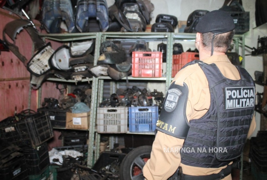 foto de Motocicletas furtadas são encontradas em oficina de moto e na casa do mecânico em Paiçandu