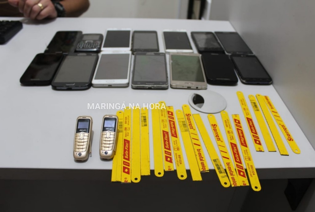 foto de Polícia Militar apreende 16 celulares e várias serras no banheiro do UPA em Sarandi