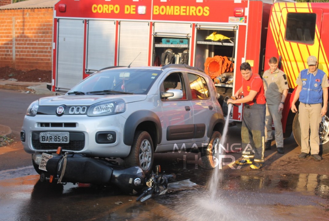 foto de Motociclista fica ferido após acidente em Paiçandu