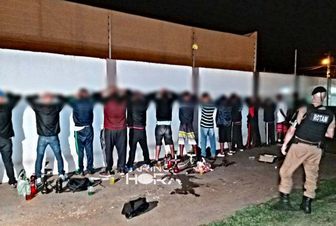 foto de Operação flagra 50 adolescentes em festas clandestinas regadas a bebida alcoólica drogas em Maringá