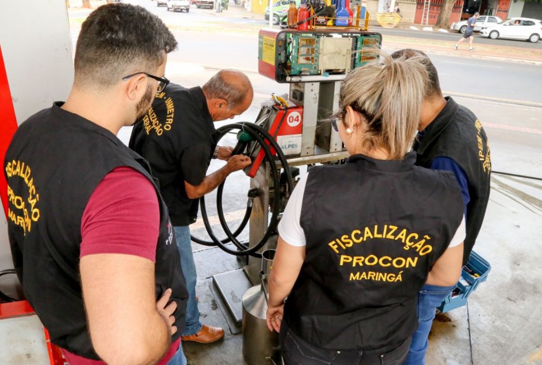 foto de Posto de combustível abastecia menos do que era cobrado do cliente em Maringá