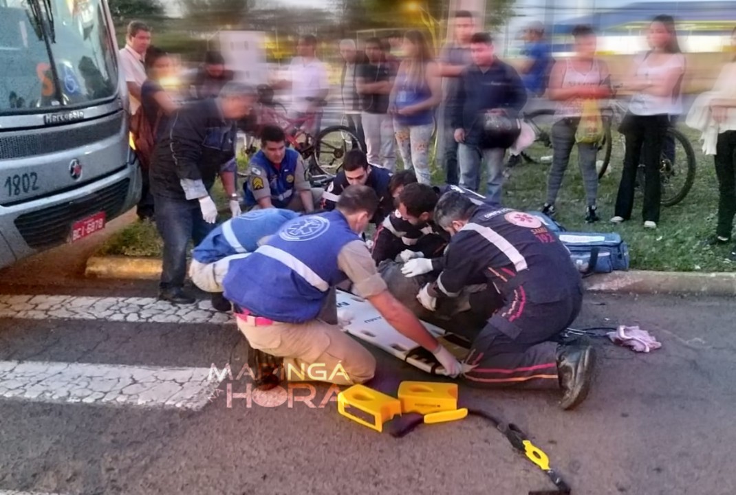 foto de Ciclista sofre ferimentos graves após ser atropelado por circular da Cidade Verde em Maringá