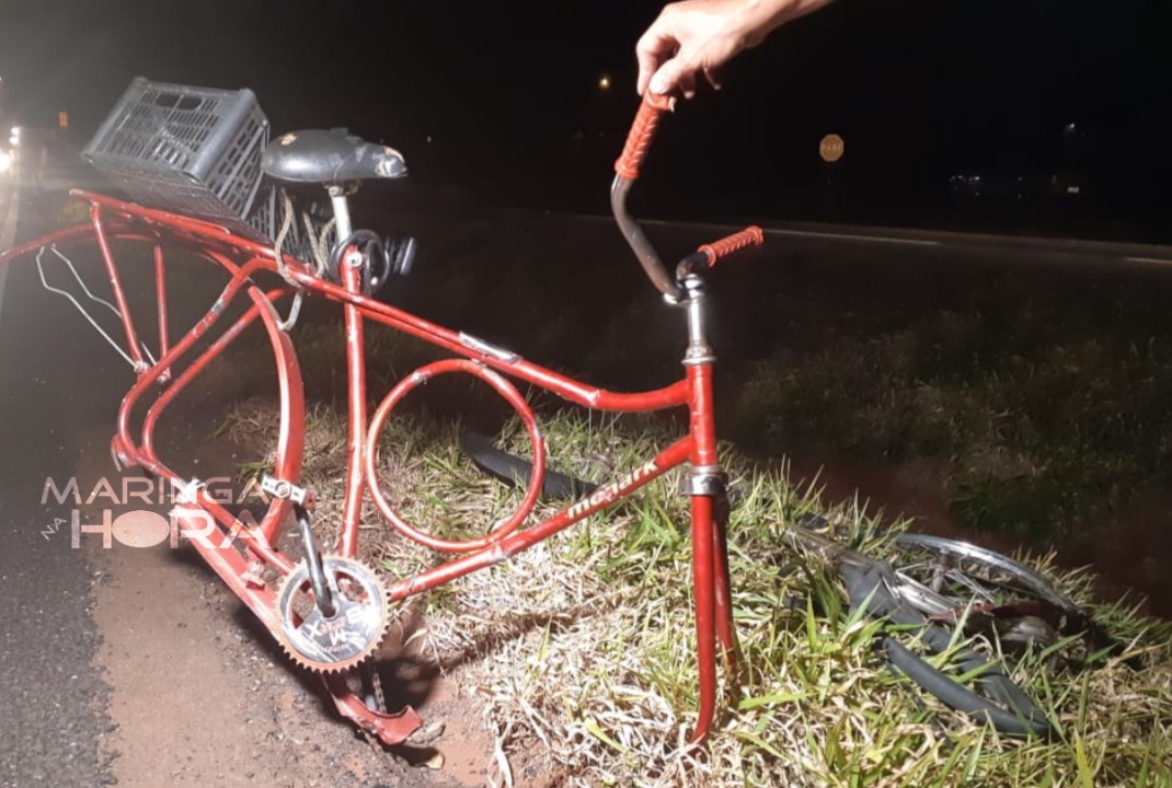 foto de Urgente - Ciclista morre atropelado na PR-317 em Maringá 