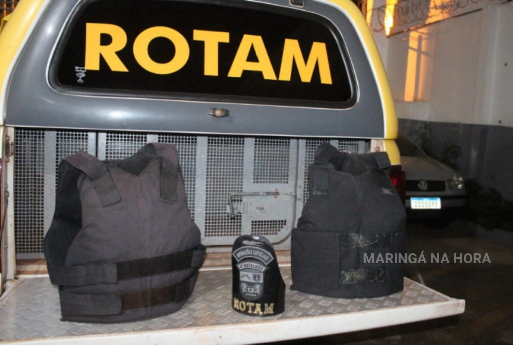 foto de Policiais da equipe Rotam apreenderam coletes balísticos em Sarandi