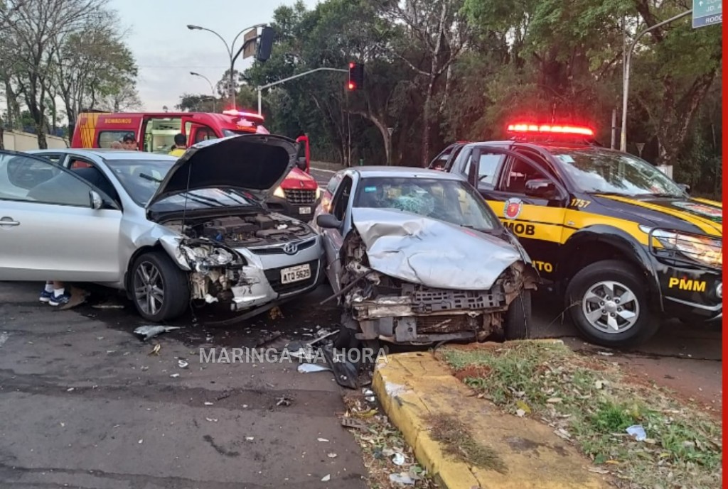 foto de Agentes da Semob são atropelados por motorista embriagado enquanto atendiam uma ocorrência de acidente em Maringá