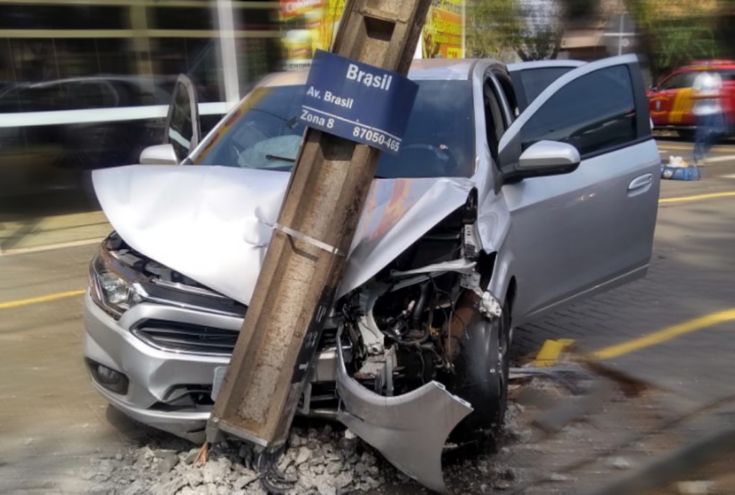 foto de Motorista causa acidente e foge sem prestar socorro em Maringá