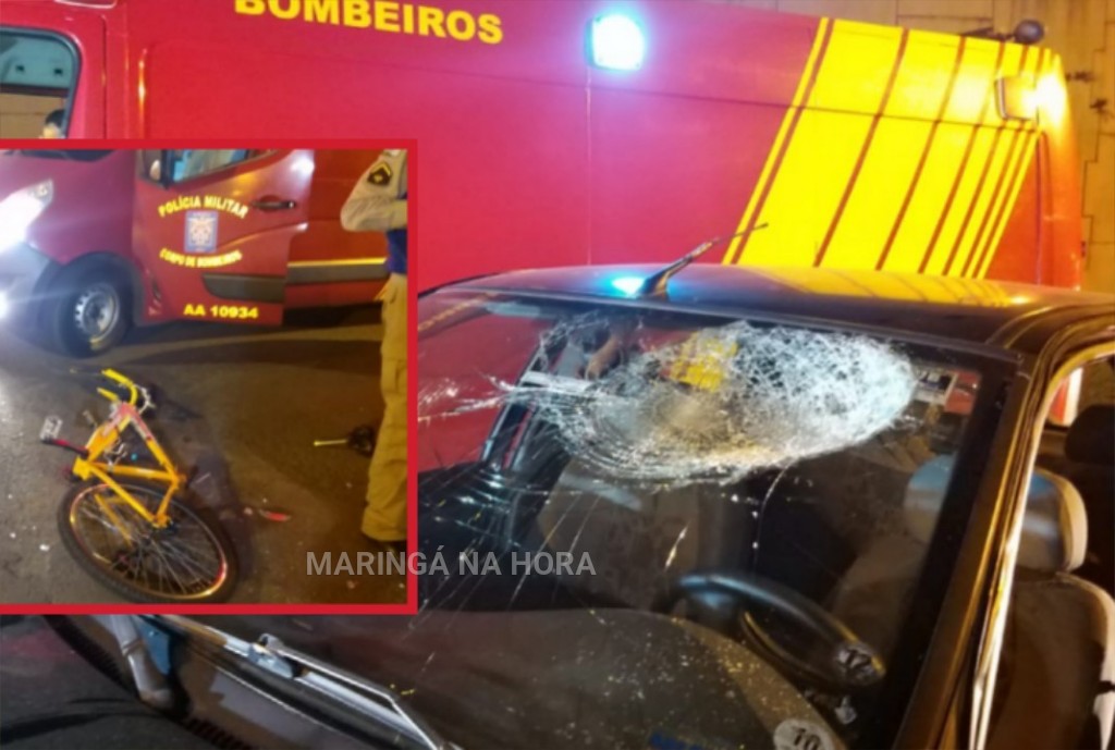 foto de Fatalidade: esposa morre após marido atropelar ciclista em Maringá