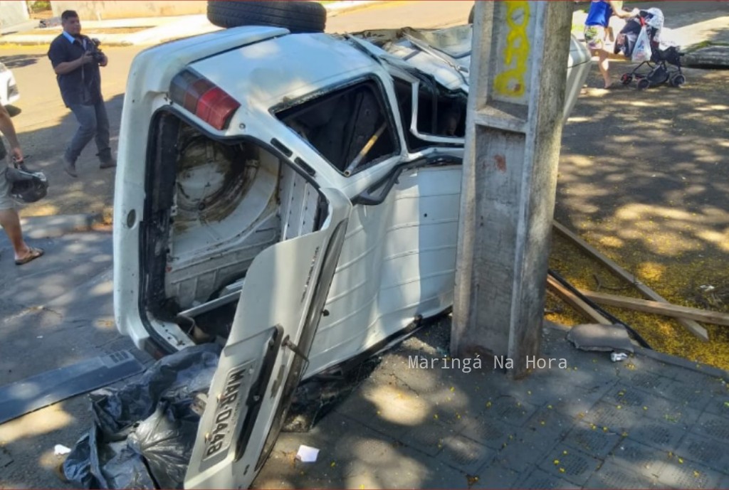 foto de Acidente de proporções no Jardim Alvorada, em Maringá 