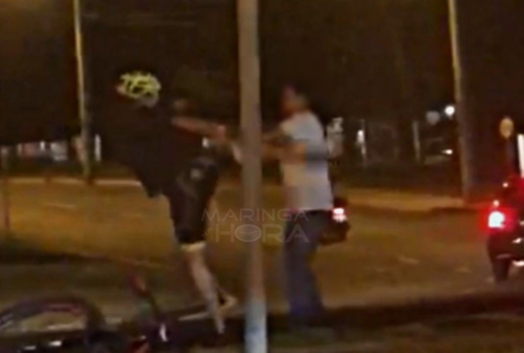 foto de Acabou a paciência - Vídeo mostra agressão após discussão de trânsito em Maringá