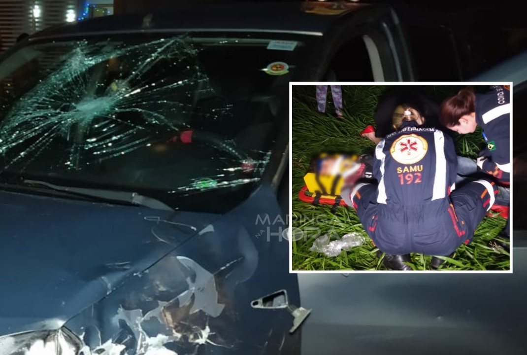 foto de Entregador de lanches é arremessado 30m após grave acidente com carro em Paiçandu