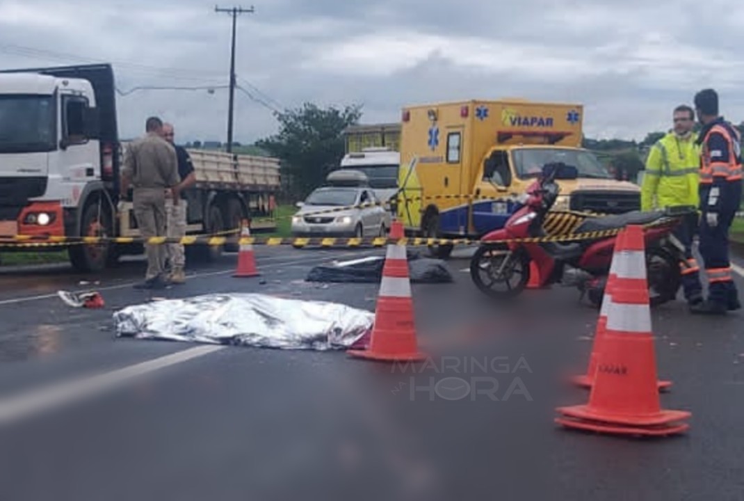 foto de Acidente mata duas pessoas na rodovia BR-376 em Maringá