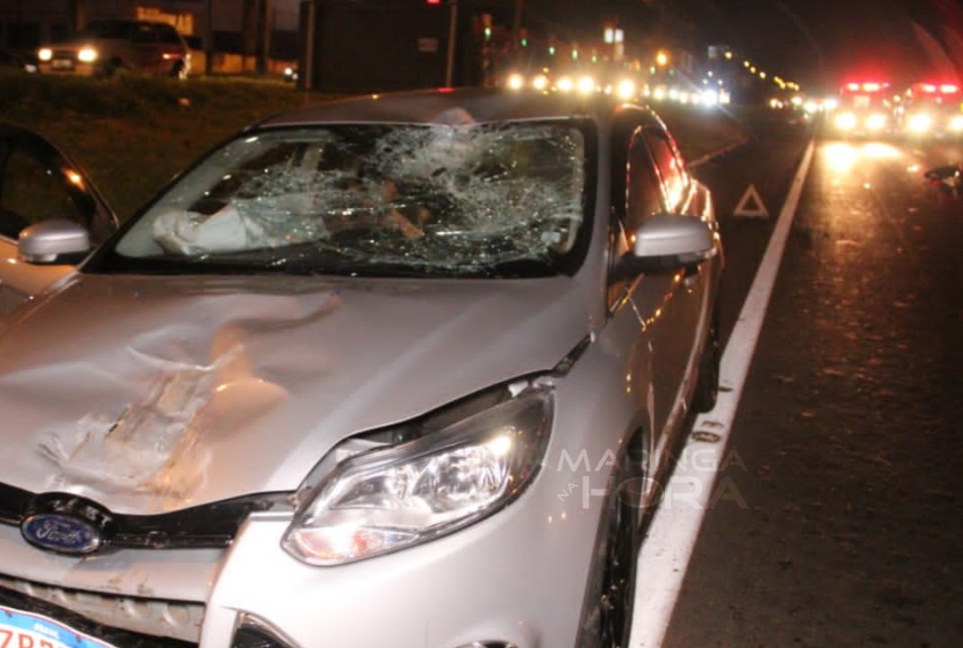 foto de Colisão traseira deixa motociclista gravemente ferido na rodovia BR-376 em Sarandi