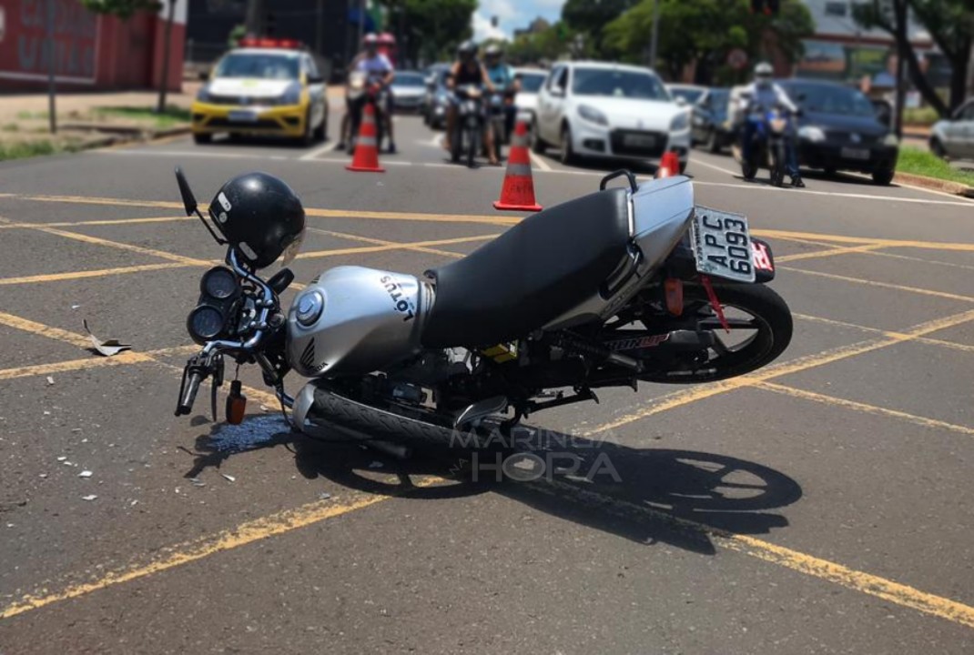 foto de Motociclista fica gravemente ferido após colisão com carro em Maringá