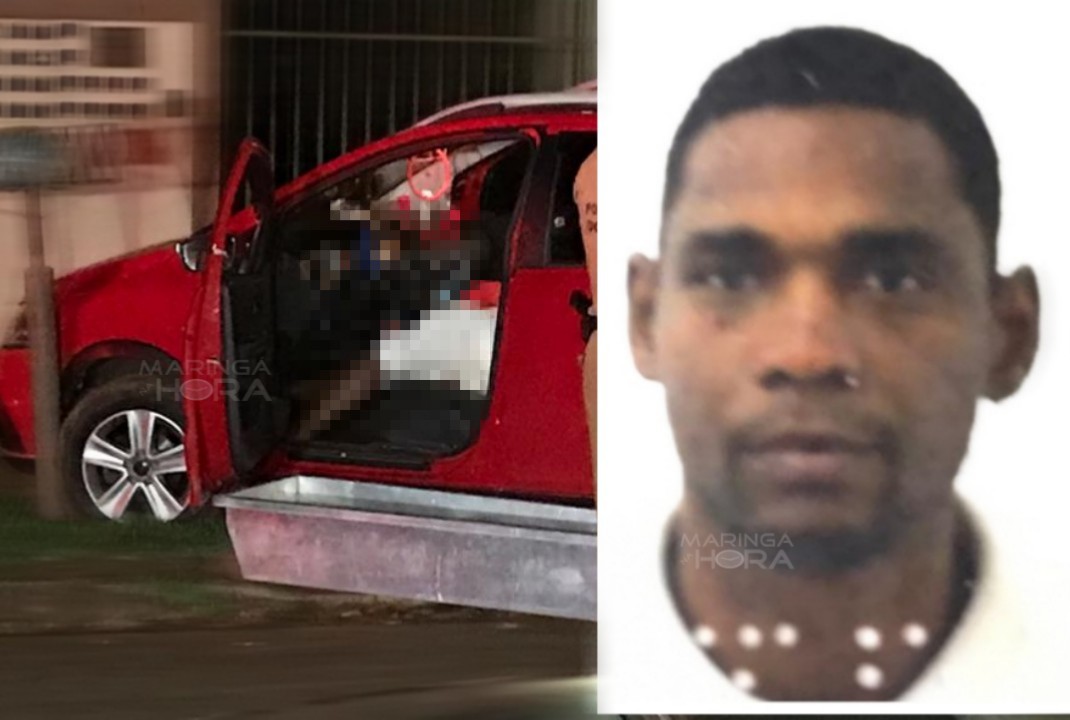 foto de Homem é morto e mulher é socorrida em estado grave após serem baleados dentro de carro em Maringá