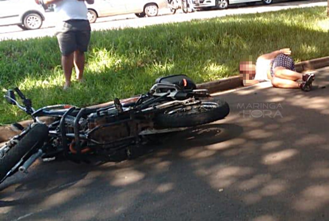 foto de Dois atropelamentos em Maringá e um em Sarandi envolvendo motocicletas