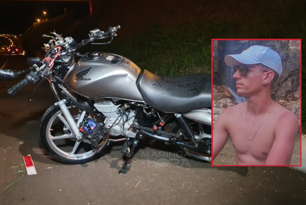 foto de Jovem morre após bater motocicleta na traseira de carro no Contorno Norte de Maringá