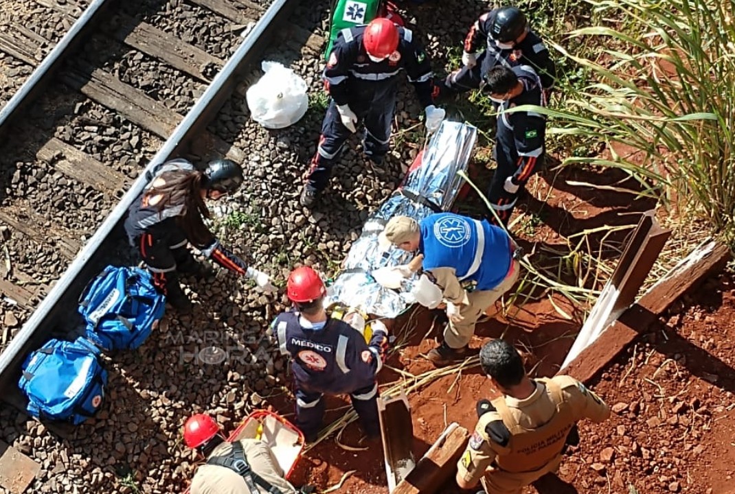 foto de Jovem fica gravemente ferido após cair de pontilhão em Maringá