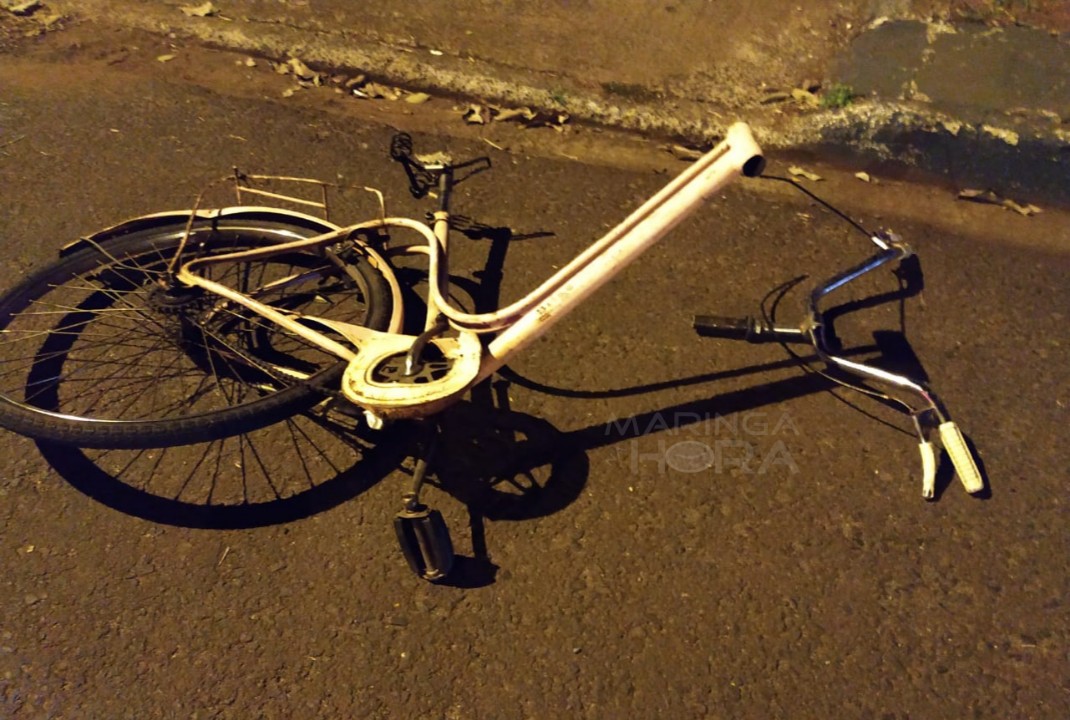 foto de Motorista mata ciclista atropelado e foge do local sem prestar socorro em Maringá