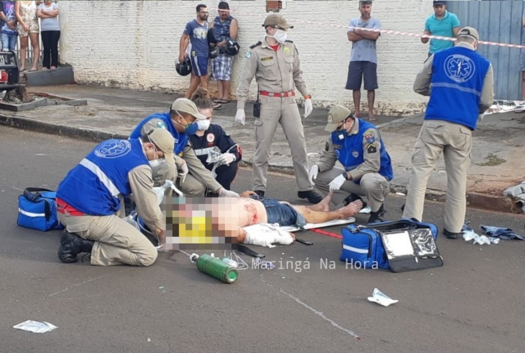 foto de Motociclista está internado na UTI após grave acidente em Maringá