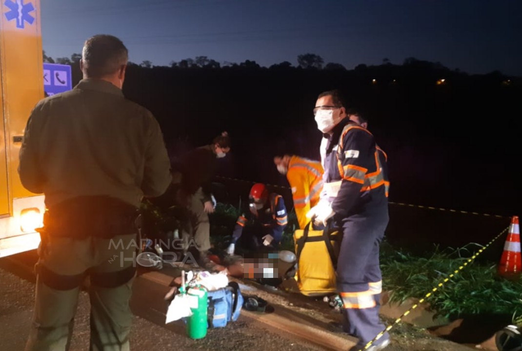 foto de Homem morre após ser atropelado por caminhão no Distrito de Iguatemi  