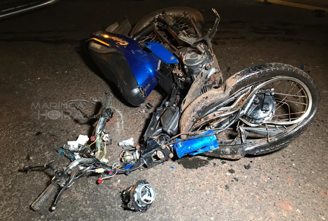 foto de Colisão frontal mata motociclista de 28 anos, em Maringá