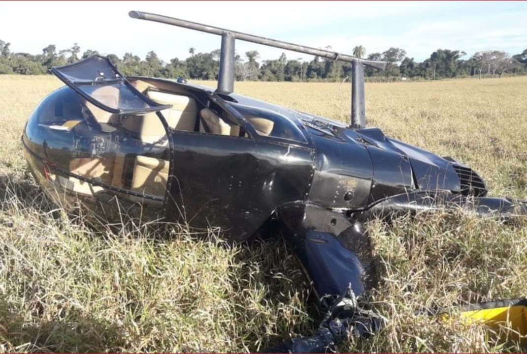 foto de Piloto que transportava mala com quase R$ 500 mil em helicóptero faz pouso forçado na região